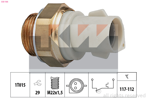 KW Ventilátor kapcsoló 550166_KW